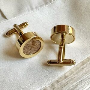 Gold Cork Cufflinks Wine Connoisseur Sommolier Winery Vineyard Wedding Groomsmen